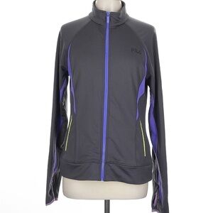 Fila Sport Track Gray Jacket Women’s Size Large